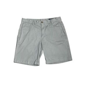 Vineyard Vines Breaker Shorts Light Gray Chino Flat Front Mens Size 32